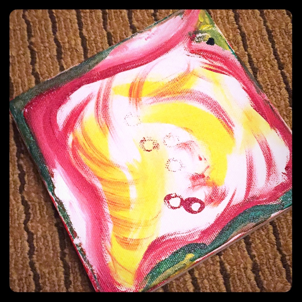 Acrylic and tempera painting 🖼